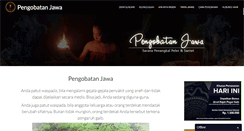 Desktop Screenshot of pengobatanjawa.com