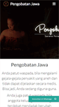 Mobile Screenshot of pengobatanjawa.com